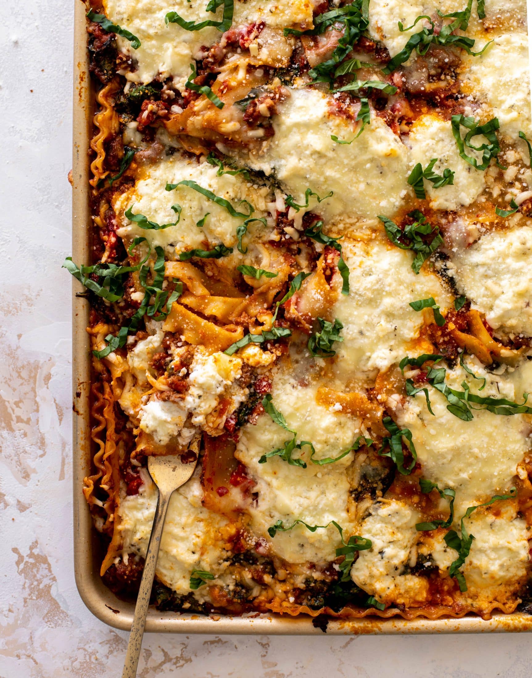 sheet pan lasagna