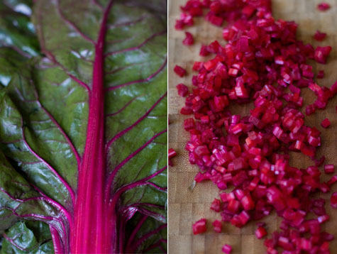 Chard leaves