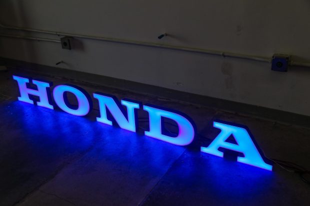 No Reserve: Illuminated Honda Sign