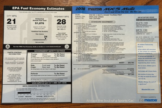 No Reserve: 2008 Mazda MX-5 Miata Grand Touring PRHT 6-Speed