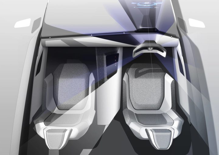 Honda Prelude Interior Design Sketch Render
