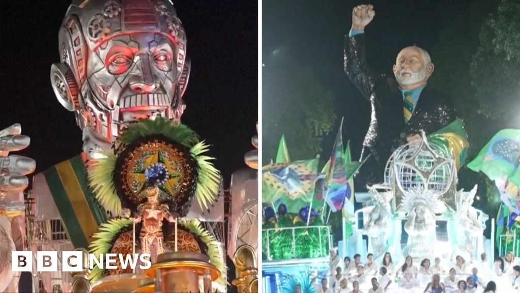 Giant robot tribute to Brazil’s President Lula comes last in carnival competition